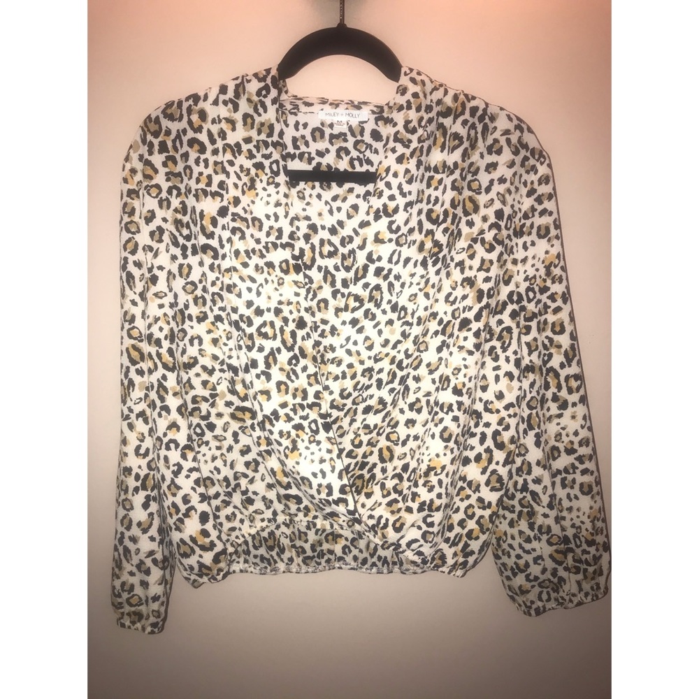 Miley + Molly Leopard Print Blouse